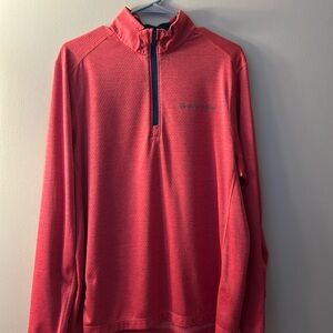 Vineyard Vines Sankaty Quarter Zips, Size Large, Resort Red